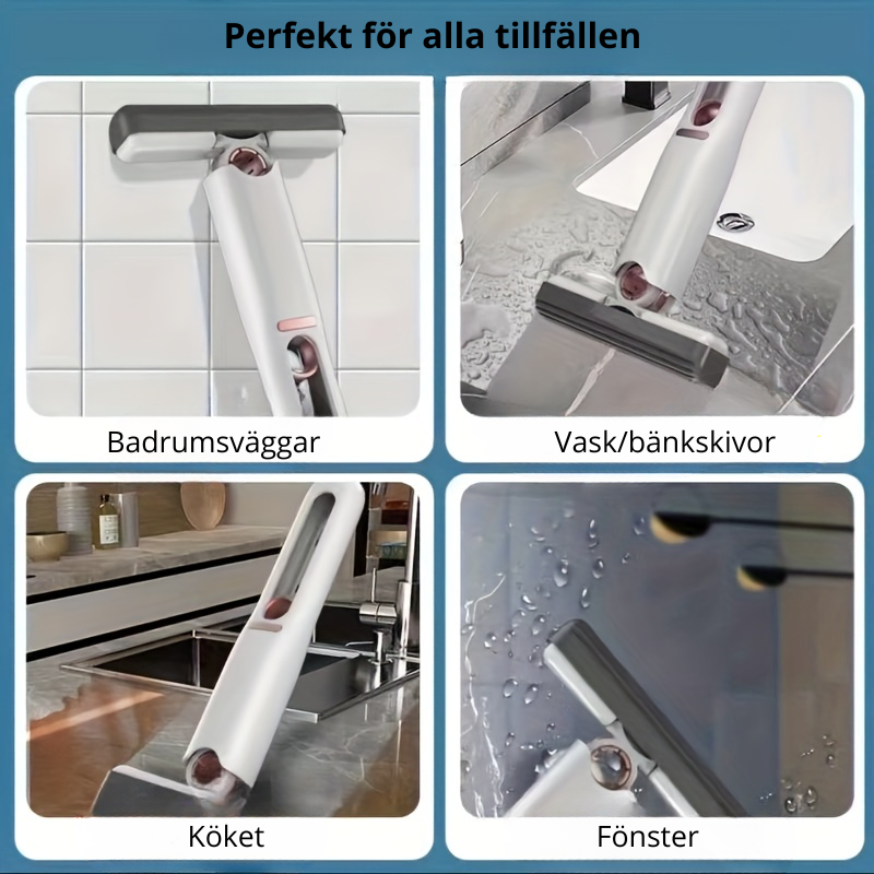 Självpressande Mini-Mopp – Multifunktionell & Absorberande